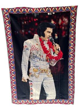 Elvis Presley Wall Hanging Aloha From Hawaii ATC 100% Brushed Cotton 39" x 56"